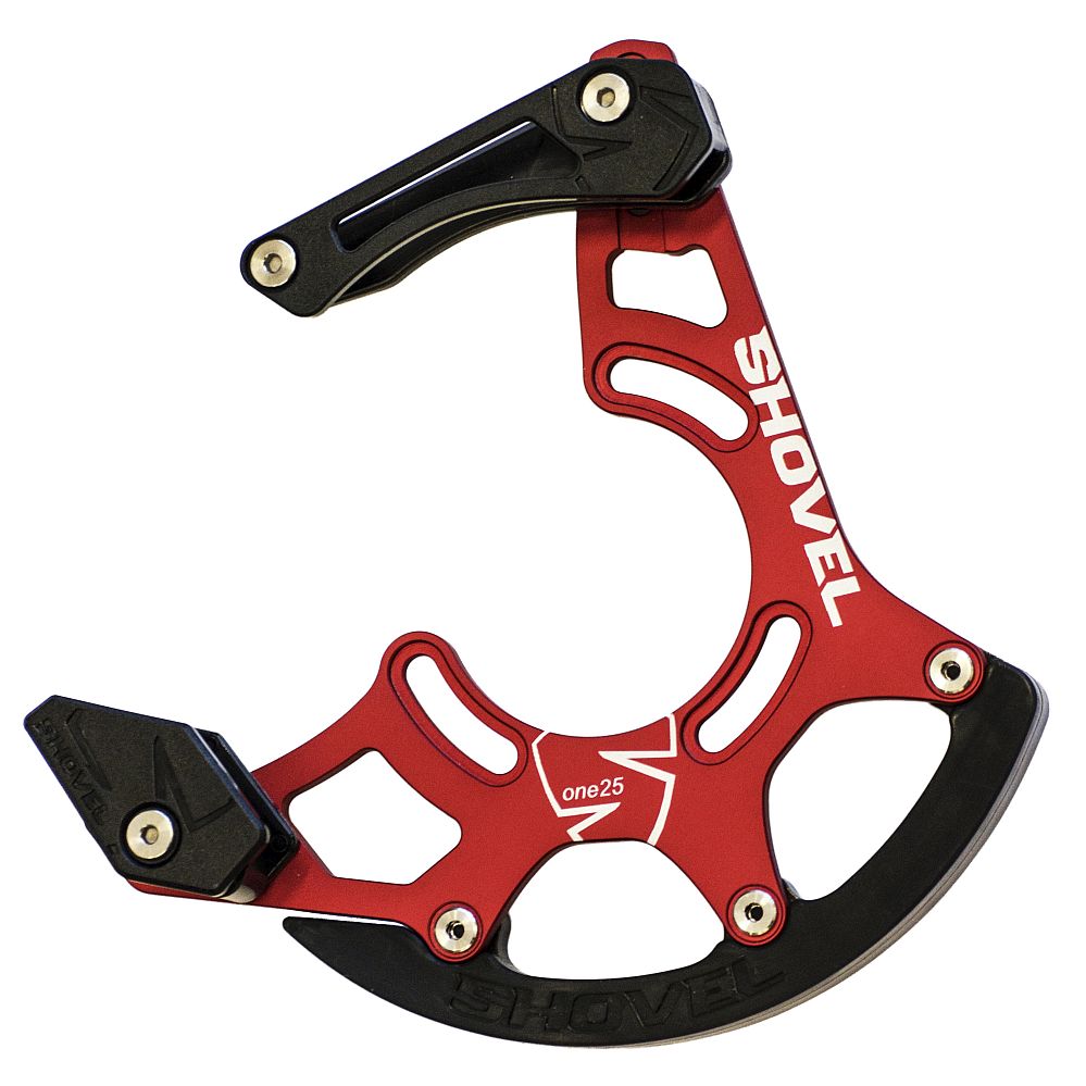 Shovel One25 Alu - DH chain guide - red