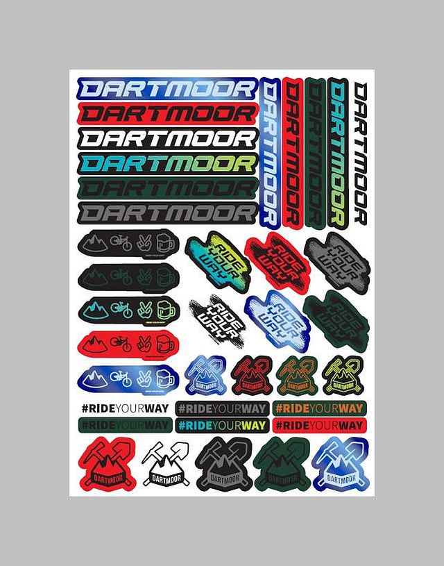 Dartmoor Sticker sheet A3 Dartmoor/Ride Your Way