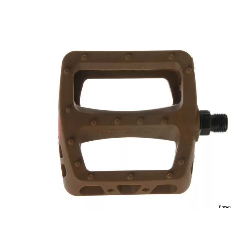 Odyssey BMX Twisted PC LTD – Plastic Pedals (brown) | Katmar.cz