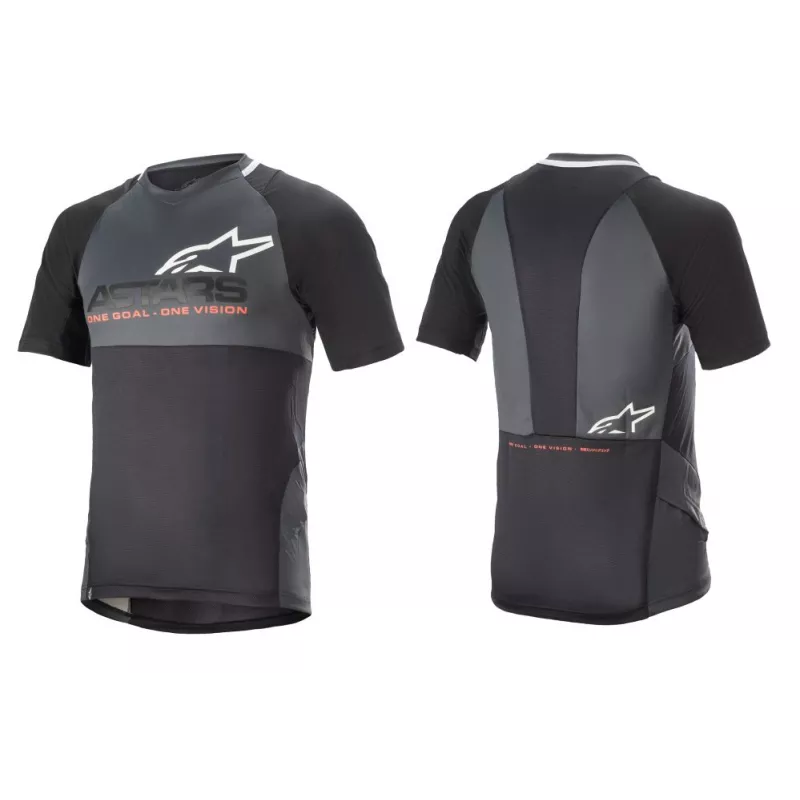 Alpinestars Drop 8.0 S/S Jersey dres Black/Coral | Katmar.cz