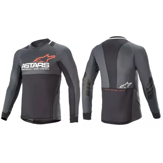 Alpinestars Drop 8.0 L/S Jersey Black/Coral | Katmar.cz