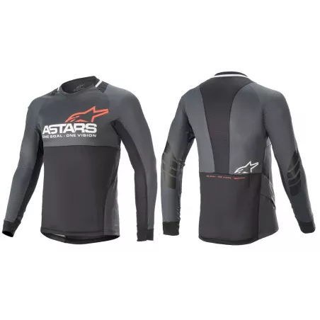 Alpinestars Drop 8.0 L/S Jersey Black/Coral | Katmar.cz