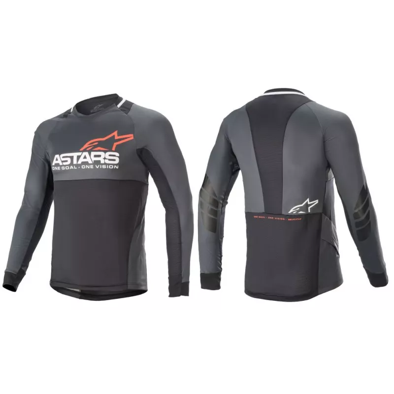 Alpinestars Drop 8.0 L/S Jersey Black/Coral | Katmar.cz