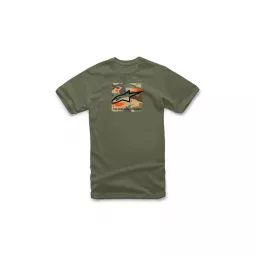 Alpinestars tričko Free Camo - Military Green | Katmar.cz
