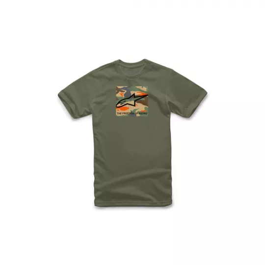 Alpinestars tričko Free Camo - Military Green | Katmar.cz