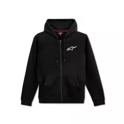 Alpinestars Ageless Chest hoodie - se zipem černá/bílá