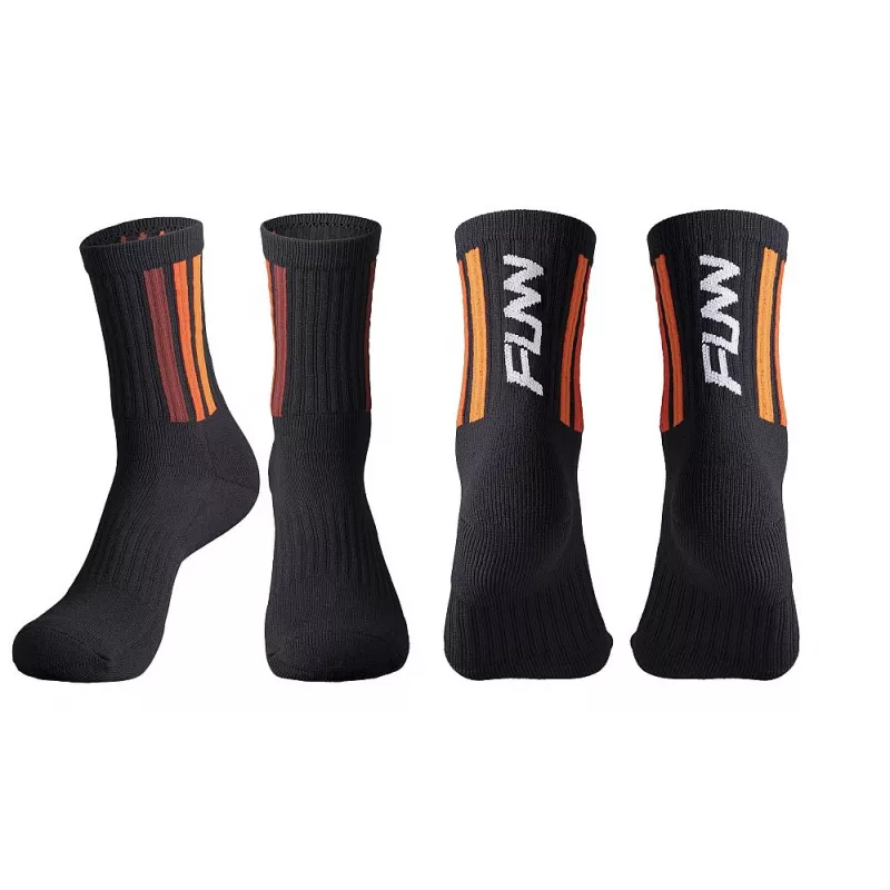 FUNN Logo socks - ponožky - black/orange | Katmar.cz