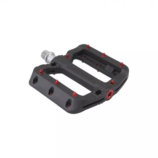 Funn Black Magic - černé s – Metal Pedals (červenými) | Katmar.cz