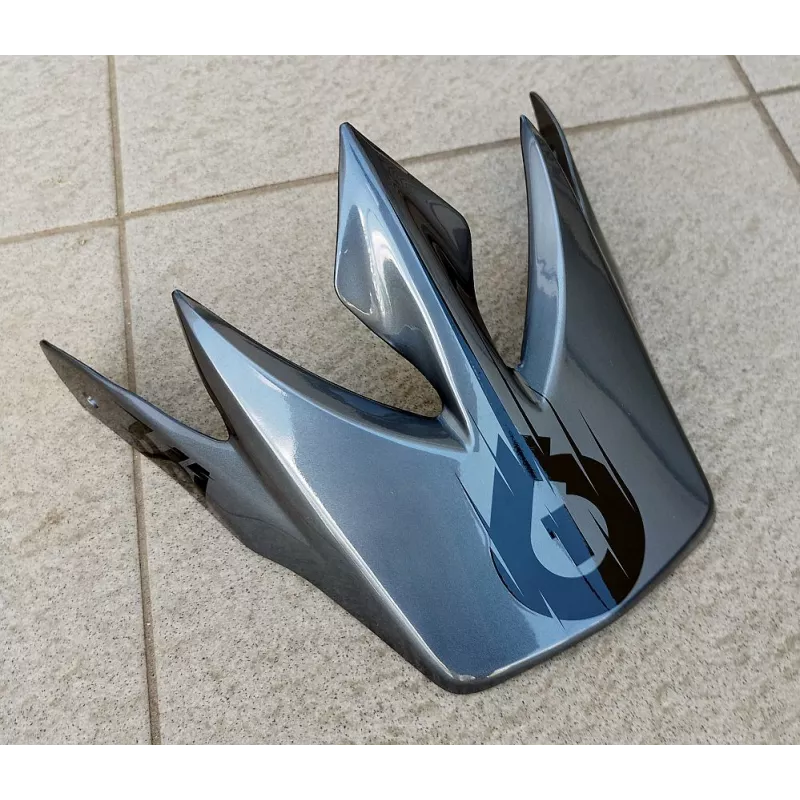 661Comp II helmet peak spare Metallic Grey Black