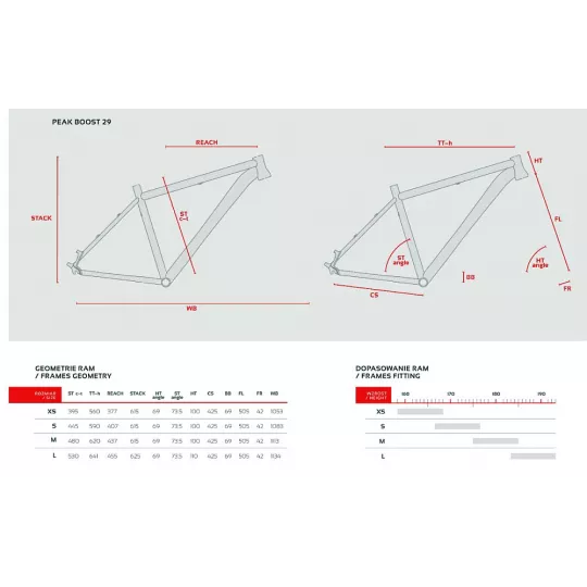 Accent PEAK 29 Boost – MTB Hardtail Frame (Red) | Katmar.cz