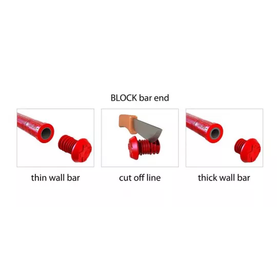 Dartmoor Block Bar Ends - koncovky řidítek - černé | Katmar.cz