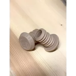 NS bikes Holdfast Bar Ends - koncovky řidítek  - Béžová