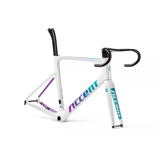 Accent Cyclone Disc Carbon frameset - Fresh White
