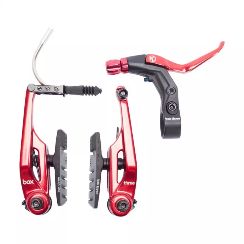 Box Three 108mm Brake set - Red