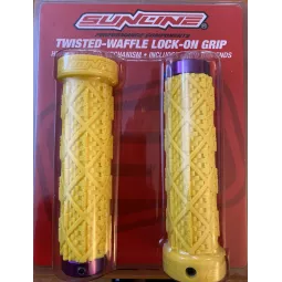 Sunline Twisted Waffle Lock-On gripy Žluté