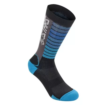 Alpinestars Drop 22 Socks -  Black/Aqua