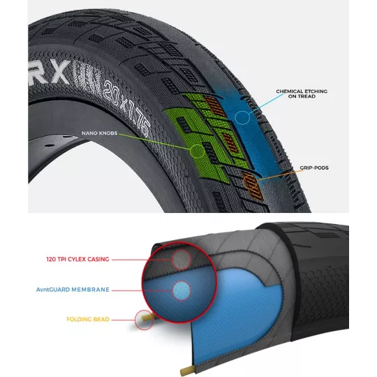 Tioga Faster X Black Label Race 20x 1.6" tire