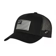 ALPINESTARS FLAG Snapback hat – trucker čepice (černá) | Katmar.cz