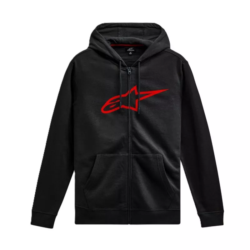 Alpinestars Ageless V3 Zip hoodie - černá/červená | Katmar.cz