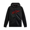 Alpinestars Ageless V3 Zip hoodie - černá/červená | Katmar.cz