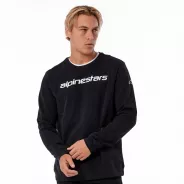 Alpinestars Linear crew Fleece hoodie Black/White