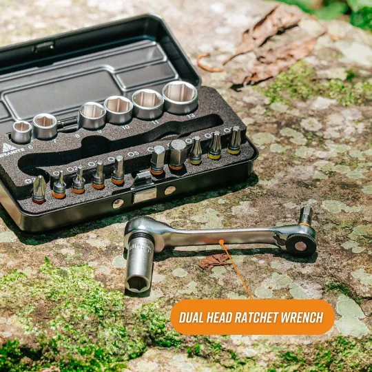 Granite Duet Hex Bit & Socket Ratchet Tool Kit - Black