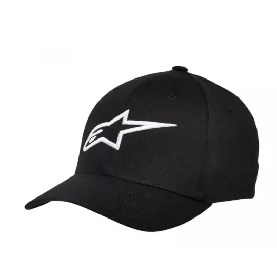 Alpinestars Ageless Curve kšiltovka Flexfit black white | Katmar.cz