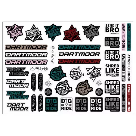 Dartmoor  Sticker sheet A3 Dartmoor/Ride Your Way V3