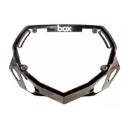 Box Two Number Plate LARGE tabulka na číslo CHROME Black