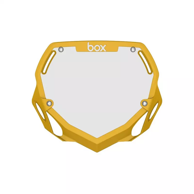 Box Two Number Plate LARGE - Yellow