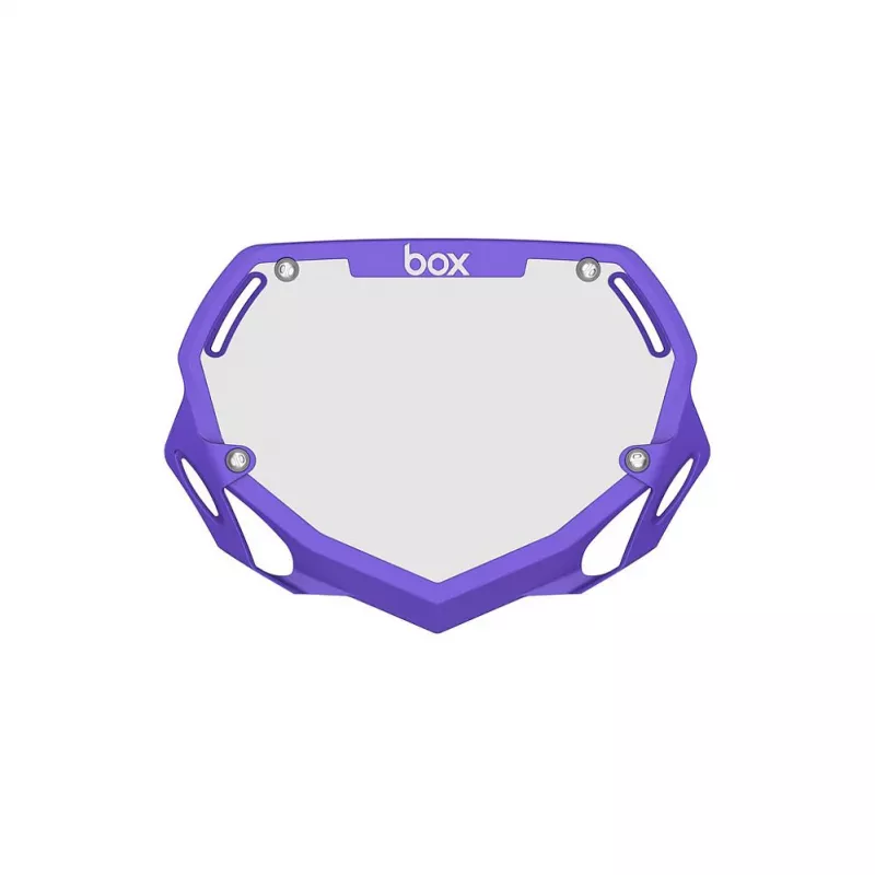Box Two Number Plate SMALL - Purple