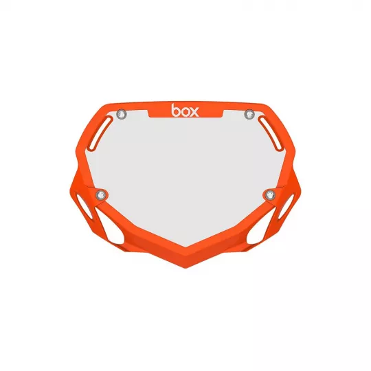 Box Two Number Plate SMALL tabulka na číslo - Orange