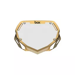 Box Two Number Plate SMALL tabulka na číslo CHROME Gold