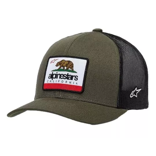 Alpinestars CALI 2.0 Trucker kšiltovka - Military zelená | Katmar.cz