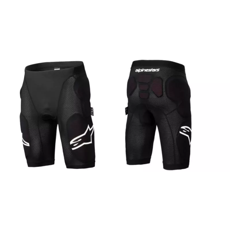 Alpinestars A-Impact Plasma Protection Shorts - Black White