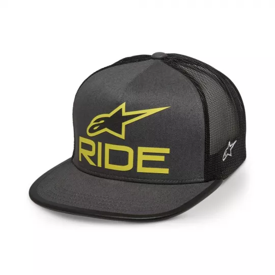 Alpinestars Ride 4.0 Trucker hat - Charcoal/Black/Lime