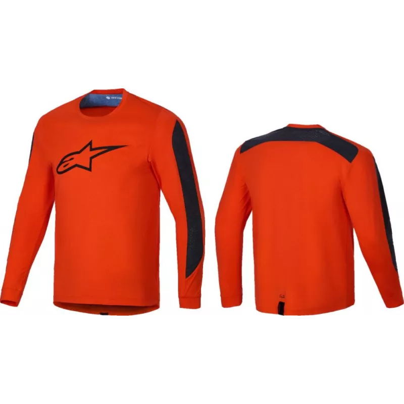 Alpinestars A-Dura Inset Astar L/S Jersey - Spicy Orange