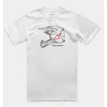 Alpinestars MX Helmet – T-Shirt (bílé) | Katmar.cz