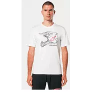 Alpinestars MX Helmet – T-Shirt (bílé) | Katmar.cz