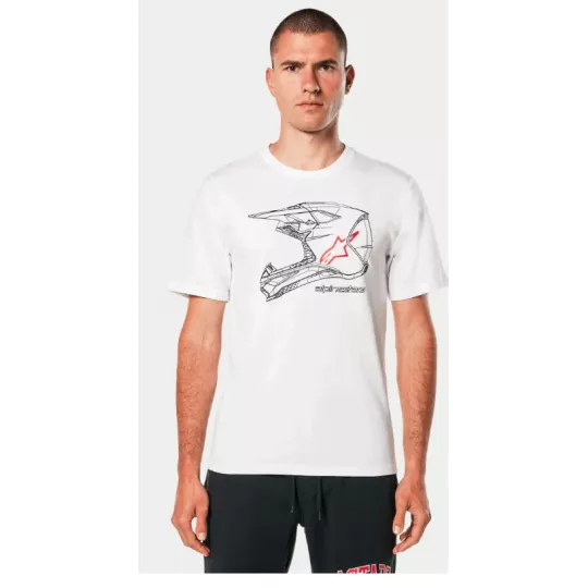 Alpinestars MX Helmet – T-Shirt (bílé) | Katmar.cz