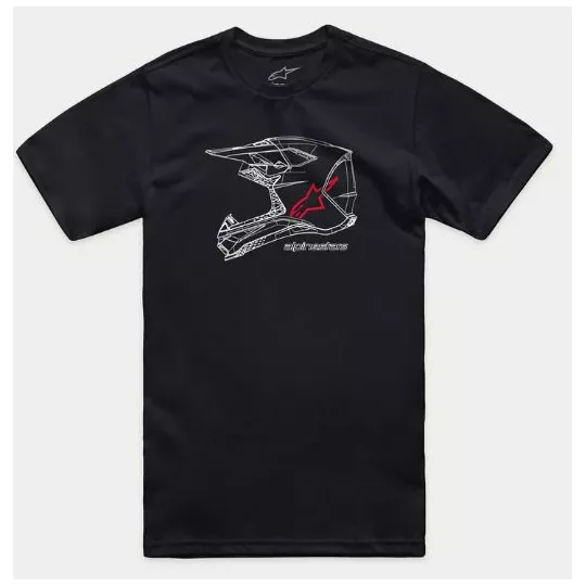 Alpinestars MX Helmet – T-Shirt (černé) | Katmar.cz