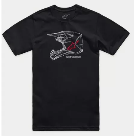 Alpinestars MX Helmet – T-Shirt (černé) | Katmar.cz