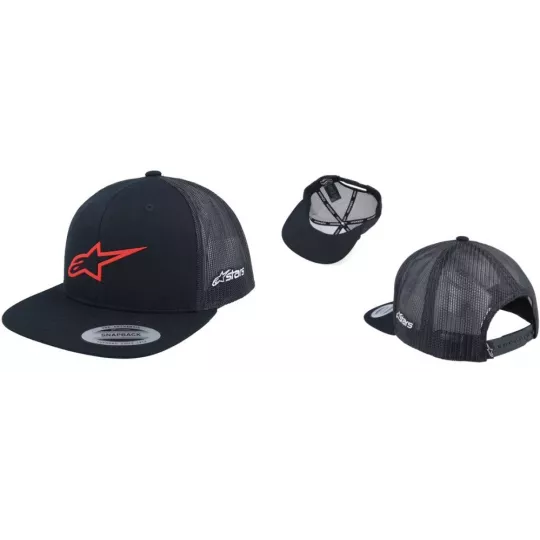 Alpinestars 3D Ageless Trucker kšiltovka - black red