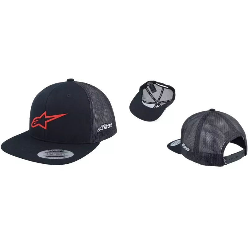 Alpinestars 3D Ageless Trucker kšiltovka - black red