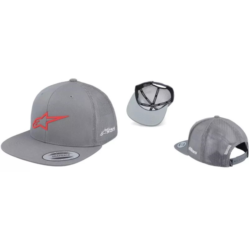 Alpinestars 3D Ageless Trucker hat - grey red | Katmar.cz