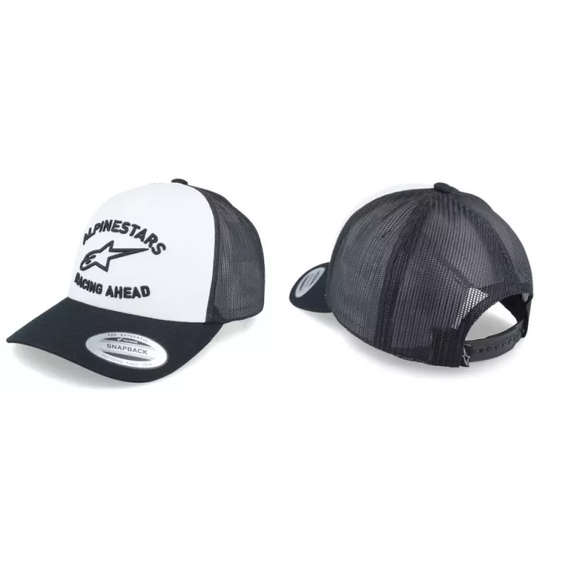 Alpinestars Triple Trucker kšiltovka - White/Black/White