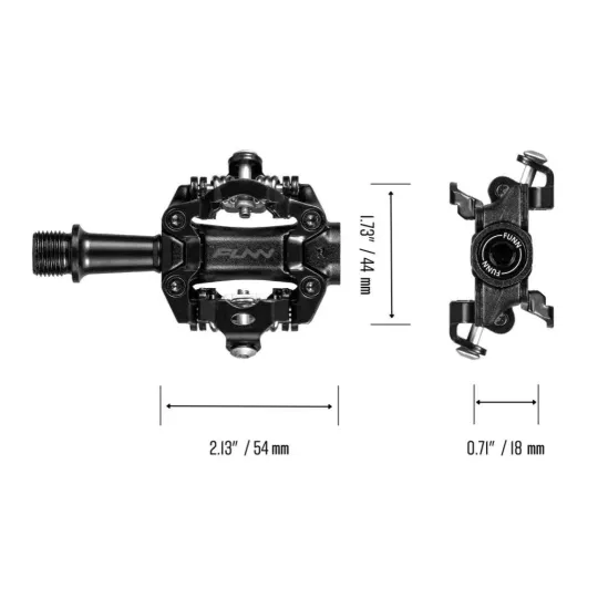 FUNN Tactic SPD pedals - black | Katmar.cz