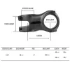 FUNN Nixie Stem 31,8 mm, length 50 mm - Black | Katmar.cz