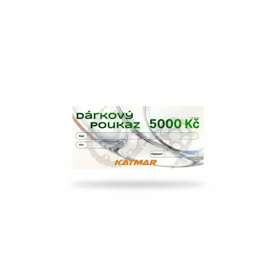 Dárkový poukaz Katmar 5000 Kč | Katmar.cz