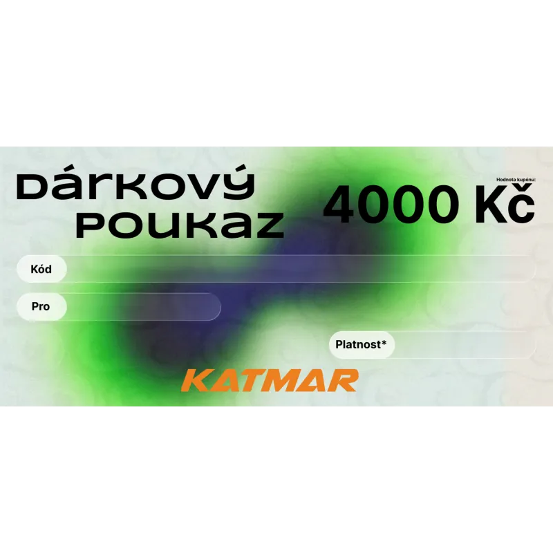Dárkový poukaz Katmar 4000 Kč | Katmar.cz